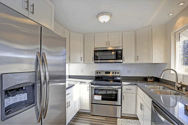 stainless steel kitchen